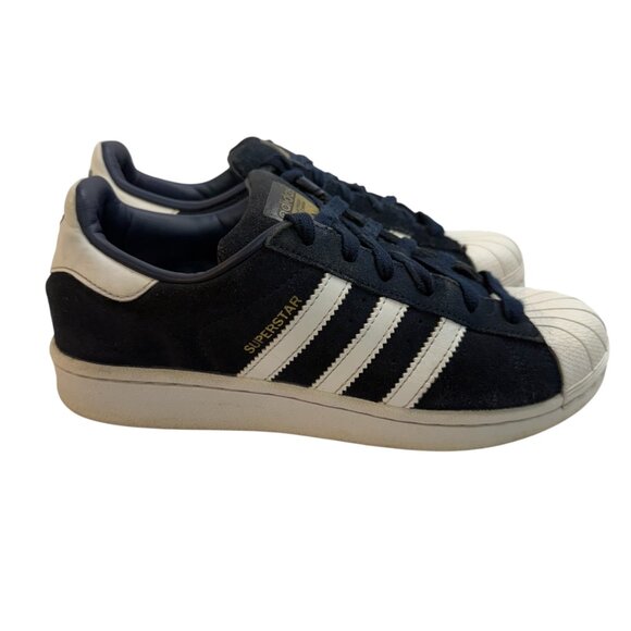 ADIDAS Superstar Shoes, Navy,  Women’s US size [5], Classic Sneakers, Shell toe. - Picture 2 of 10